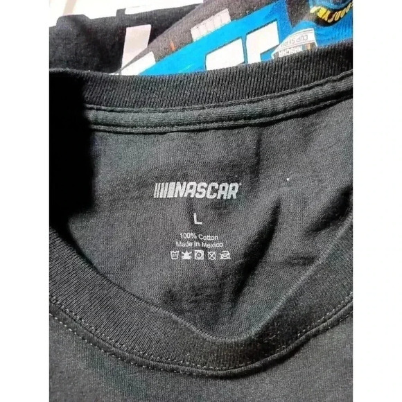 NASCAR Checkered Flag Next Gen 2-Spot T-Shirt Black Size Large - Picture 4 of 4